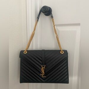 YSL Large Monogram Matelasse Envelope Bag - Saint Laurent